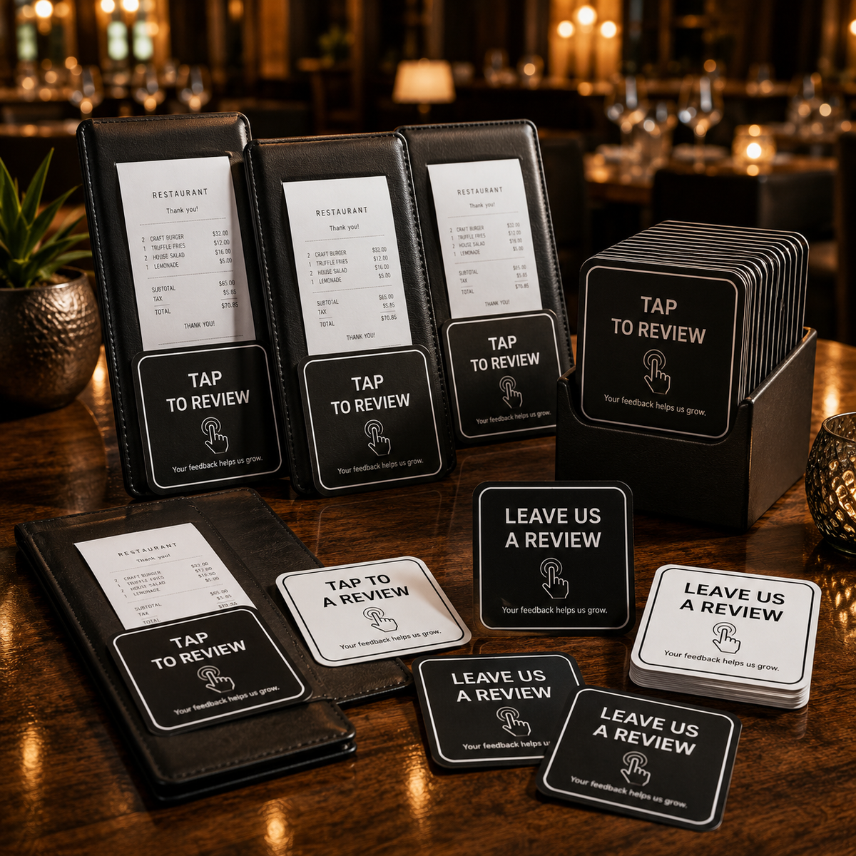 Bulk Restaurant Pack, NFC review cards